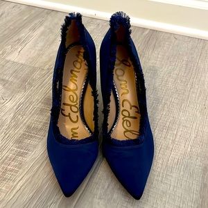 Sam Edelman Navy Silk shoes size 9